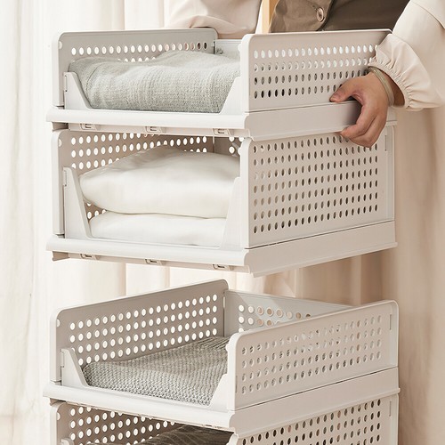 4pcs white stackable - 4pcs,