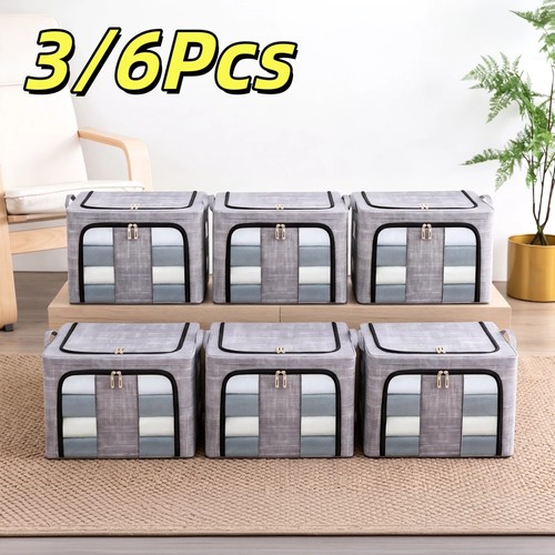 6pcs 66l folding storage - 66l, box