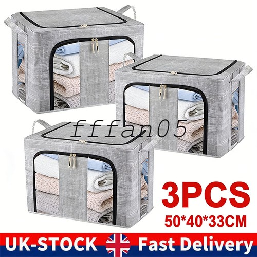 3pcs 66l folding storage - storage, box