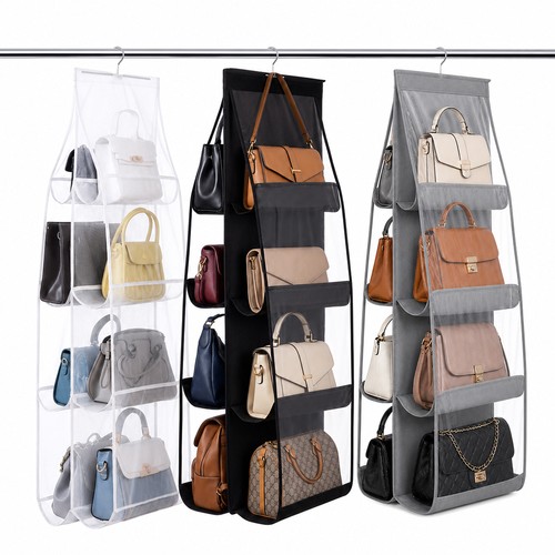 Hanging handbag organizer - hanging, for