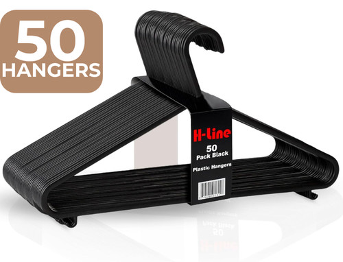 Adult black coat hangers - x,
