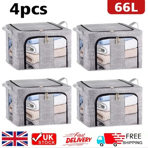 4pcs 66l folding storage - 2-,