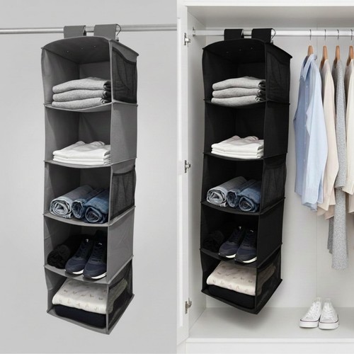 Hanging wardrobe organiser - organiser, 5
