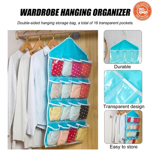 Pocket hanging wardrobe - 16-pocket,