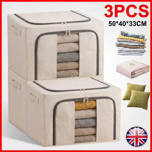 3pcs 66l folding storage - 3pcs,