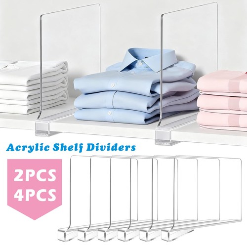 Acrylic shelf dividers - acrylic,