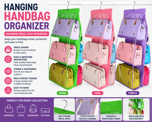 Wardrobe handbag organizer - wardrobe,